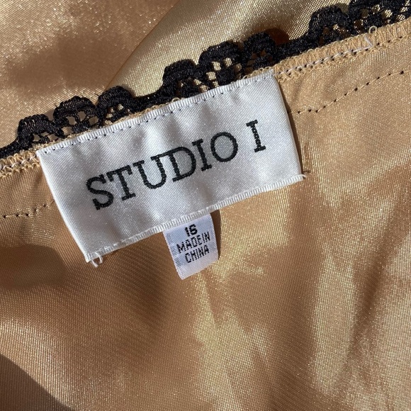 Vintage Y2K Lingerie Strappy Lace Pajama Tank Top - Picture 4 of 4